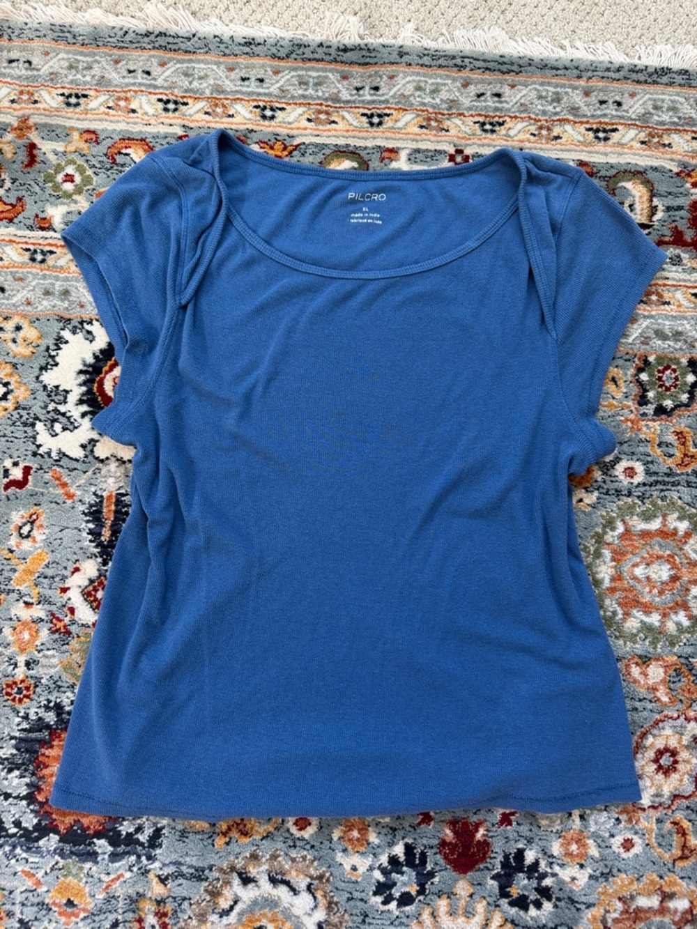 Blue Anthropologie Tee